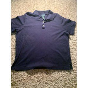 Vintage Lauren Ralph Lauren Polo Black Solid Mens Size XL Bin N